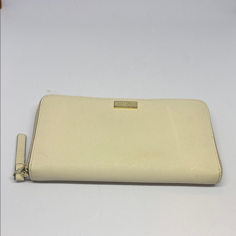 Kate Spade Newbury Lane Neda Zip Around Wallet in durable cross-hatched leather - Picture 1 of 8